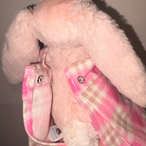 Pink Plaid Handmade Jellycat Dress - Picture 3 of 3